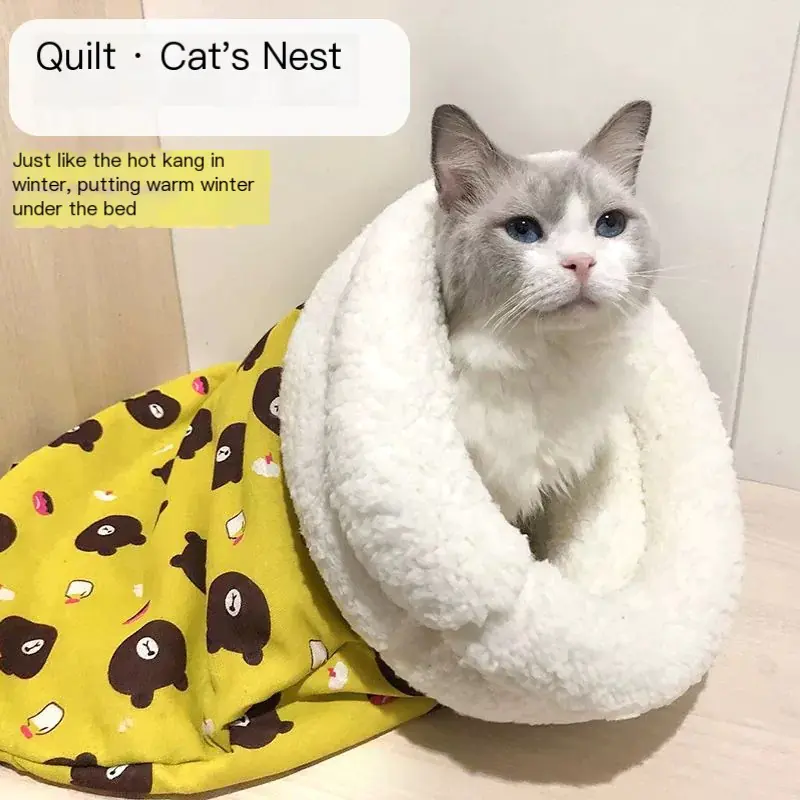 Winter Enclosed Cat Bed Tunnel